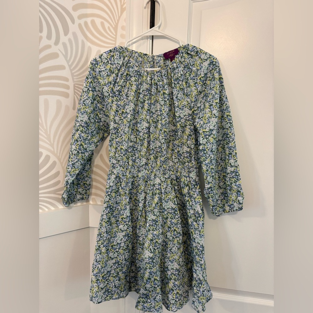 J. Crew Floral Dress - Blue and Green